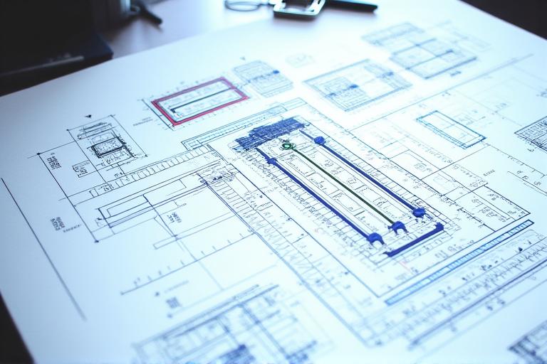 A detailed CAD blueprint for a custom optical instrument project, displaying complex engineering schematics and design annotations